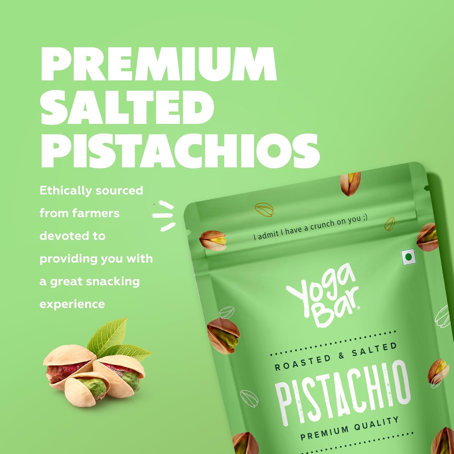 1kg Yogabar Premium Pista Crunchy Pistachios|Tasty & Healthy Nuts Dry Fruits|Rich in Protein, Fibre, Gluten Free & Low Calories|Healthy Snacks|Dry Fruit Gift Pack - View 6