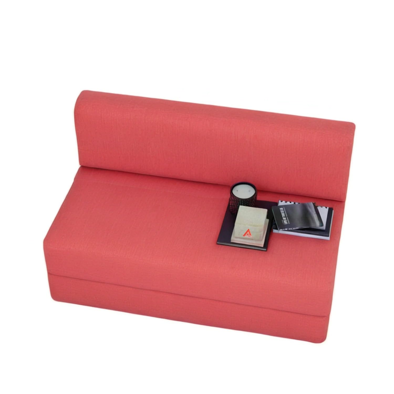 PumPum EPE Foam 2-Seater Sofa Cum Bed ? 36 Inch Width, Convertible Design, Lightweight & Foldable (Peach) - View 4