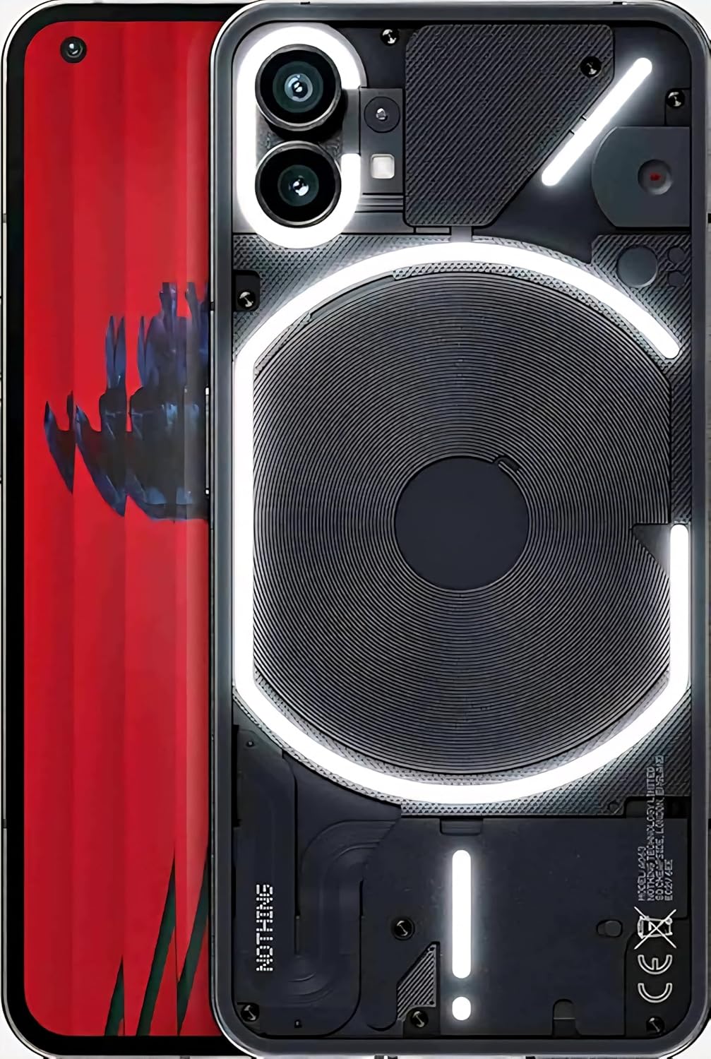 Nothing Phone (1) 5G (Black, 12GB RAM, 256GB Storage) | 6.55 inch 120Hz OLED Display | 50MP? | 16MP Front Camera | Qualcomm Snapdragon 778G Processor | Incredible Wireless Charging