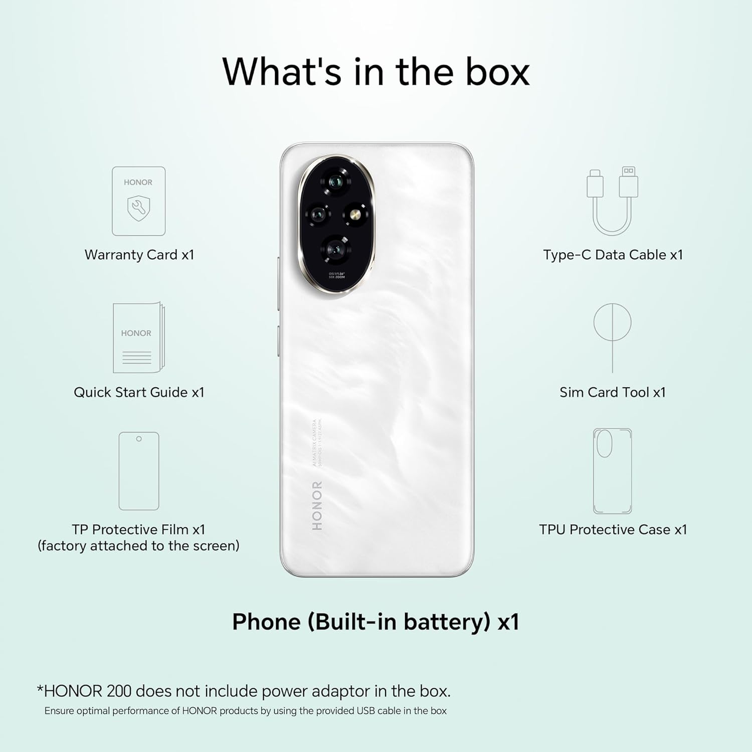 HONOR 200 5G (8GB?, Moonlight White) ? 50MP??? Triple Camera with Dual OIS | 50MP Selfie | Quad-Curved AMOLED Display | AI-Powered MagicOS 9.0 | Without Charger - View 4